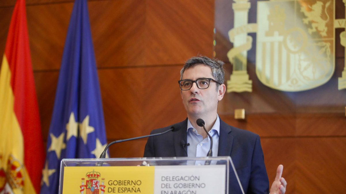 El ministro de la Presidencia, Justicia y Relaciones con las Cortes, Félix Bolaños. EFE/ Javier Cebollada