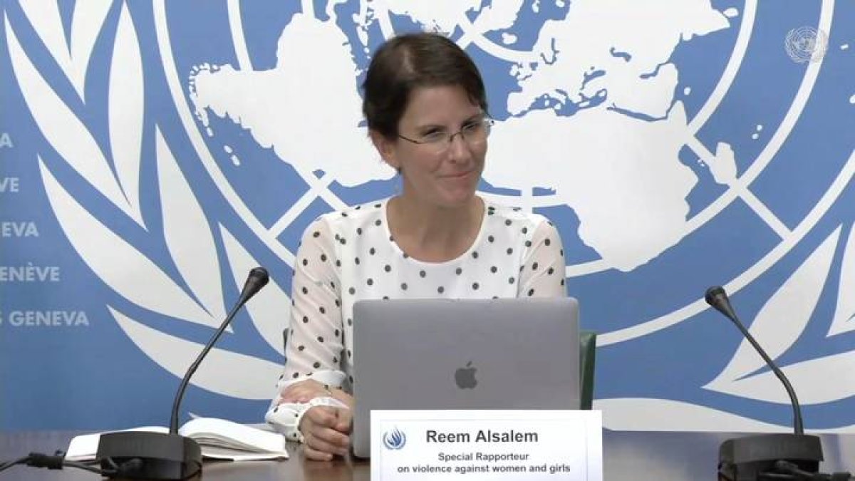Reem Alsalem, de Jordania, es la relatora especial sobre la violencia hacia mujeres y niñas.