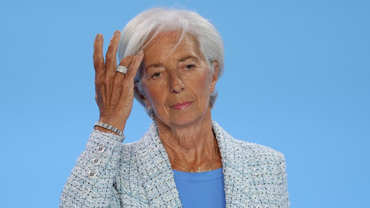 Imagen de archivo de la presidenta del Banco Central Europeo (BCE), Christine Lagarde. EFE/EPA/FRIEDEMANN VOGEL