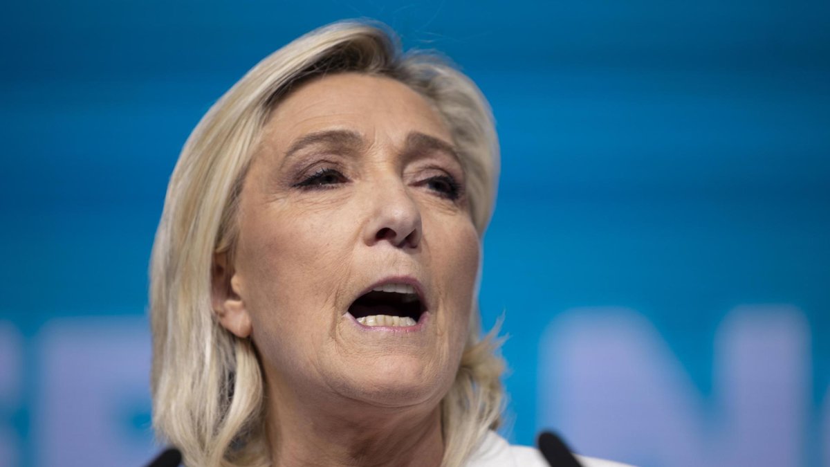 Foto de archivo de la ultraderechista francesa Marine le Pen. EFE/EPA/ANDRÉ DOLOR
