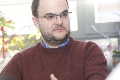 Iván Martínez-Valbuena, durante la entrevista con Diario de Leòn.