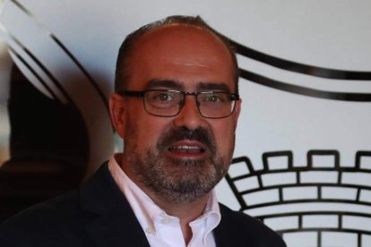 Marco Morala, el pasado viernes, en el Ayuntamiento de Ponferrada