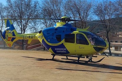 Uno de los heridos, un varón de unos 70 años, ha sido trasladado en helicóptero medicalizado al Complejo Asistencial de León. 112 CyL