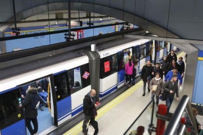 Imágenes del metro de Madrid.