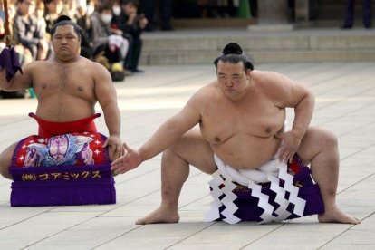 Kisenosato debutó en el sumo profesional en marzo de 2002.