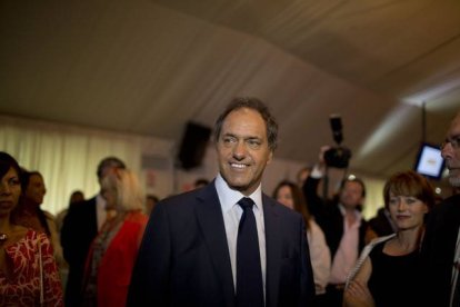 El candidato a las elecciones interinas Daniel Scioli en una imagen de archivo.