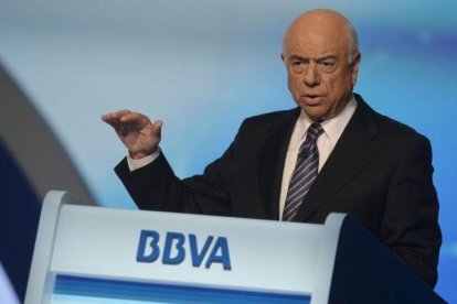 El presidente del BBVA, Francisco González.