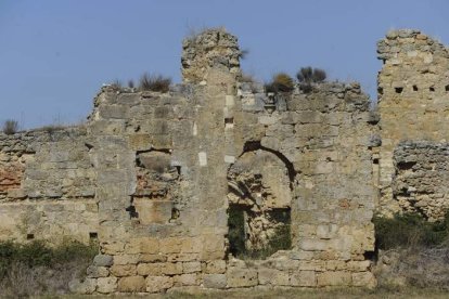 Detalle de las ruinas del monasterio de San Pedro de Eslonza.