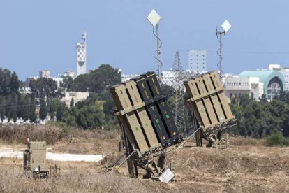 Batería antiaérea israelí, en la ciudad de Ashdod, en el sur del país, este jueves.