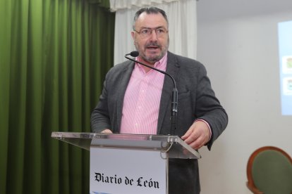 Eduardo Morán durante su intervención. L. DE LA MATA