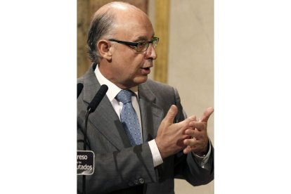 Montoro, ayer en el Congreso.
