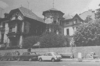 Aspecto del chalet de Francisco Alfageme, derribado en 1972.