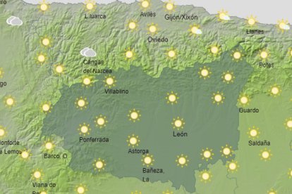 Tiempo en León este sábado. AEMET