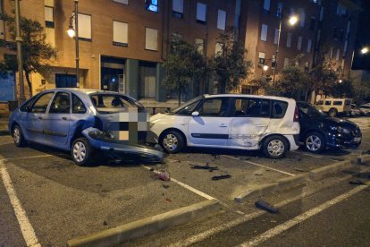 Estado en el que quedaron los coches tras el impacto, AYUNTAMIENTO DE PONFERRADA