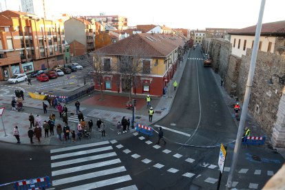 Imagen de la calle ya cortada, hoy. DL