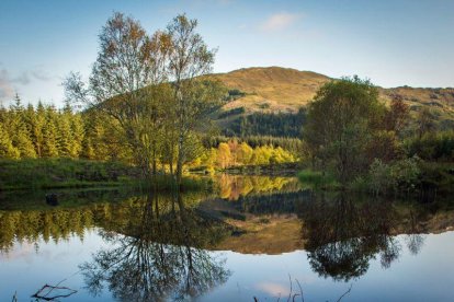 Una imagen de la Reserva Natural Highland Titles, en el Bosque de Glencoe, Escocia.