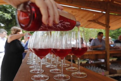 La Feria del Vino DO León, una de las citas tradicionales del verano coyantino. JESÚS F. SALVADORES