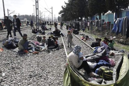 Vista del campamento para refugiados en Idomeni, en Grecia. SIMELA PANTZARTZI