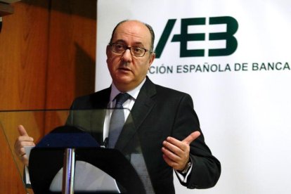 El presidente de la Asociacion Española de Banca (AEB), José María Roldán, en una imagen de archivo.