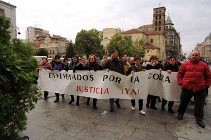 Manifestación en la capital de los afectados en el año 1999. RAMIRO