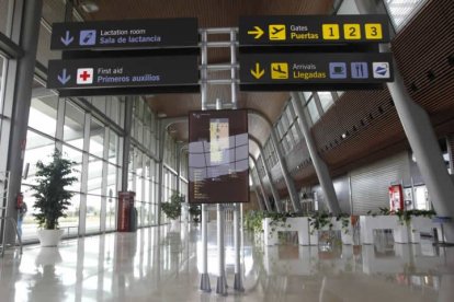 Instalaciones del aeropuerto de León.