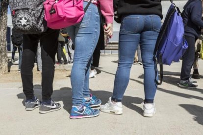 Alumnos en un instituto.