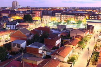 Panorámica del barrio de Pinilla, entre León y San Andrés del Rabanedo; reclamaban 85.000 metros cuadrados.