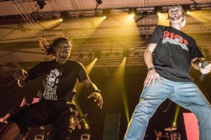 Un momento del concierto de La Raíz, en el Sant Jordi Club, el pasado viernes.