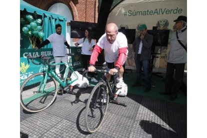 Una de las personas participantes en la actividad. RAMIRO