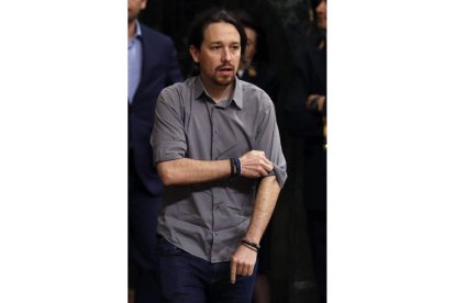 El líder de Podemos, Pablo Iglesias. SERGIO BARRENECHEA