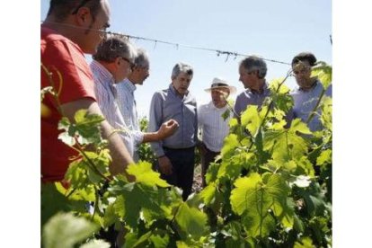 Miguel Martínez, en una reciente visita a Gordoncillo.