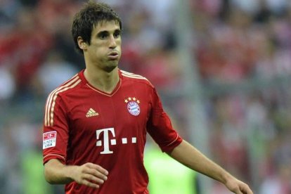 Javi Martínez durante su debut con el Bayern de Múnich.