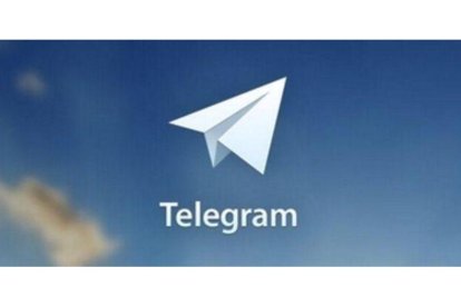 Logotipo de la app de mensajería Telegram.