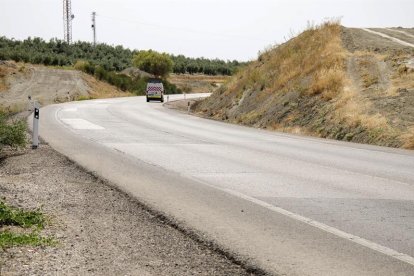 Lugar del accidente ocurrido en la N-322, a la altura del kilómetro 168.