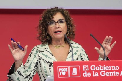 La ministra de Hacienda, María Jesús Montero. FERNANDO ALVARADO