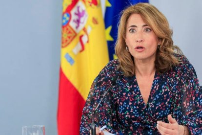 La ministra de Transportes, Movilidad y Agenda Urbana, Raquel Sánchez. FERNANDO ALVARADO