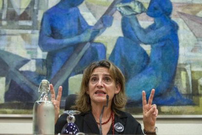 La ministra de Transición Ecológica, Teresa Ribera. MARCIAL GUILLÉN