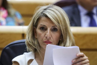 La ministra de Empleo y vicepresidenta segunda, Yolanda Díaz. KIKO HUESCA