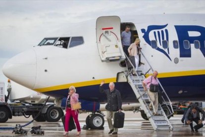 Un avión de Ryanair.