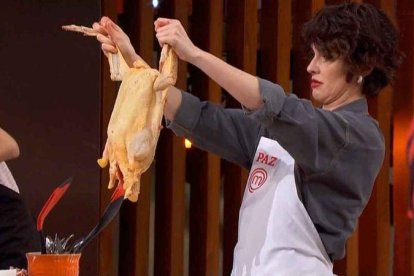 El pato de Paz Vega (Masterchef, TVE-1).