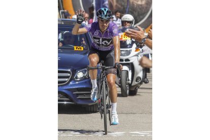 El alavés Mikel Landa durante la última edición de la Vuelta a Burgos que terminó ganando.