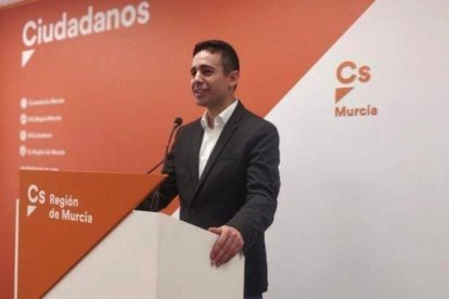 Leonardo Pérez, candidato en las primarias de Ciudadanos en Murcia celebradas en marzo pasado.