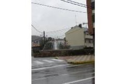 Zona de la fuente de Mojasacos y la avenida Villafranca, en Bembibre