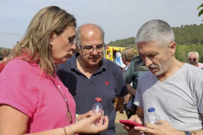 El ministro de Interior, Fernando Grande Marlaska, ayer, en Salamanca. J. M. GARCÍA