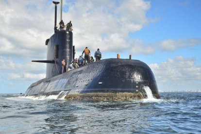 El submarino ARA San Juan, en una imagen de archivo.