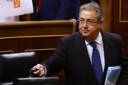 El ministro del Interior, Juan Ignacio Zoido, en el Congreso.