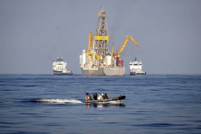 Sondeos petrolíferos al este de las islas de Lanzarote y Fuerteventura.