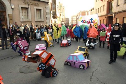 El grupo «Transformers», ganador del carnaval.