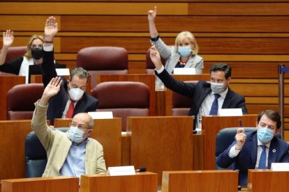 Votación en las Cortes para aprobar por unanimidad frenar las licencias de juego. NACHO GALLEGO