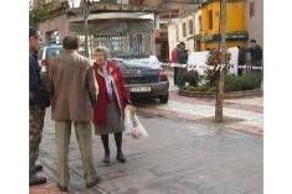 El cuerpo fue encontrado a las puertas de la administración de loterías